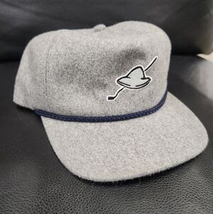 Sugarloaf Social Club X Pinehurst Golf Rope Hat Gray Wool Putterboy Snapback